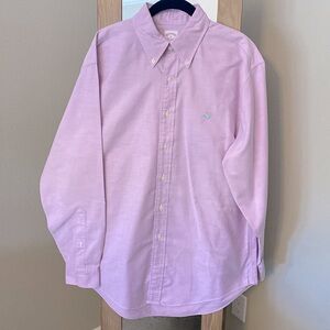 Brooks Brothers Mens Long Sleeve Button Down Shirt, Size Medium
